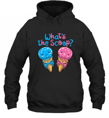 Gender Reveal Family Party Ice Cream What's the Scoop Hooded Sweatshirt Hooded Sweatshirt - HHHstores