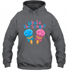 Gender Reveal Family Party Ice Cream What's the Scoop Hooded Sweatshirt Hooded Sweatshirt - HHHstores