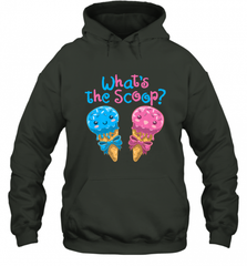 Gender Reveal Family Party Ice Cream What's the Scoop Hooded Sweatshirt Hooded Sweatshirt - HHHstores