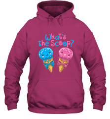Gender Reveal Family Party Ice Cream What's the Scoop Hooded Sweatshirt Hooded Sweatshirt - HHHstores