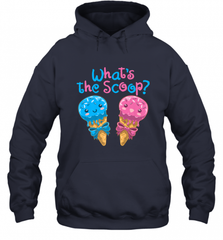 Gender Reveal Family Party Ice Cream What's the Scoop Hooded Sweatshirt Hooded Sweatshirt - HHHstores