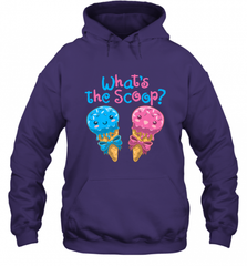 Gender Reveal Family Party Ice Cream What's the Scoop Hooded Sweatshirt Hooded Sweatshirt - HHHstores
