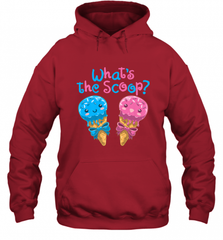 Gender Reveal Family Party Ice Cream What's the Scoop Hooded Sweatshirt Hooded Sweatshirt - HHHstores
