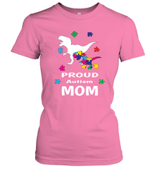 Proud Autism Mom T Rex Dinosaur Autism Awareness Women's T-Shirt Women's T-Shirt - HHHstores