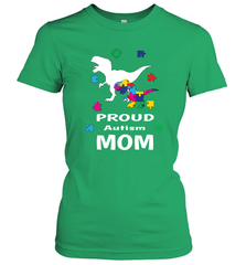 Proud Autism Mom T Rex Dinosaur Autism Awareness Women's T-Shirt Women's T-Shirt - HHHstores