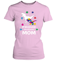Proud Autism Mom T Rex Dinosaur Autism Awareness Women's T-Shirt Women's T-Shirt - HHHstores