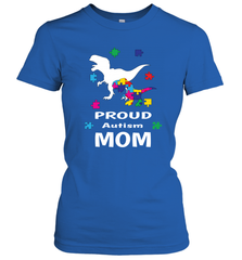 Proud Autism Mom T Rex Dinosaur Autism Awareness Women's T-Shirt Women's T-Shirt - HHHstores