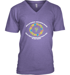 April is autism awareness month , Every day is Autism awareness day in our home AutismT shirt Men's V-Neck Men's V-Neck - HHHstores