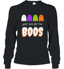 Just Here For The Boos Shirt Funny Halloween Drinking Long Sleeve T-Shirt Long Sleeve T-Shirt - HHHstores