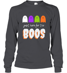 Just Here For The Boos Shirt Funny Halloween Drinking Long Sleeve T-Shirt Long Sleeve T-Shirt - HHHstores