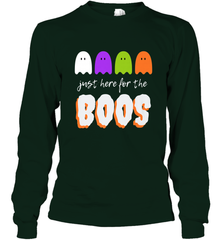 Just Here For The Boos Shirt Funny Halloween Drinking Long Sleeve T-Shirt Long Sleeve T-Shirt - HHHstores