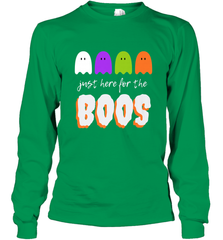 Just Here For The Boos Shirt Funny Halloween Drinking Long Sleeve T-Shirt Long Sleeve T-Shirt - HHHstores