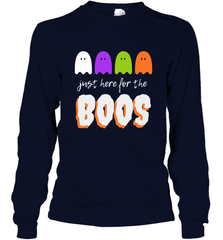 Just Here For The Boos Shirt Funny Halloween Drinking Long Sleeve T-Shirt Long Sleeve T-Shirt - HHHstores