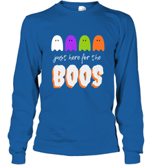Just Here For The Boos Shirt Funny Halloween Drinking Long Sleeve T-Shirt Long Sleeve T-Shirt - HHHstores