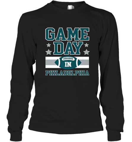 NFL Philadelphia Philly Game Day Football Home Team Long Sleeve T-Shirt Long Sleeve T-Shirt / Black / S Long Sleeve T-Shirt - HHHstores