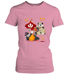 Panda Happy Halloween T shirt Cute Mummy Witch Pumpkin Women's T-Shirt Women's T-Shirt - HHHstores