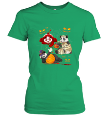 Panda Happy Halloween T shirt Cute Mummy Witch Pumpkin Women's T-Shirt Women's T-Shirt - HHHstores