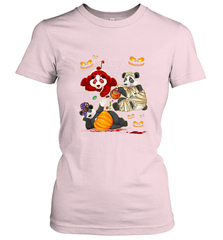 Panda Happy Halloween T shirt Cute Mummy Witch Pumpkin Women's T-Shirt Women's T-Shirt - HHHstores