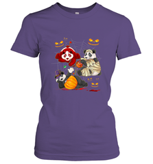 Panda Happy Halloween T shirt Cute Mummy Witch Pumpkin Women's T-Shirt Women's T-Shirt - HHHstores