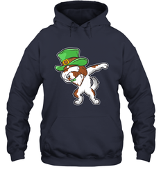 Dabbing Irish Setter Dog Leprechaun St Patricks Day Ireland Hooded Sweatshirt