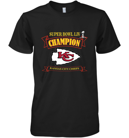 Kansas City Chiefs NFL Pro Line by Fanatics Super Bowl LIV Champions Men's Premium T-Shirt Men's Premium T-Shirt / Black / XS Men's Premium T-Shirt - HHHstores