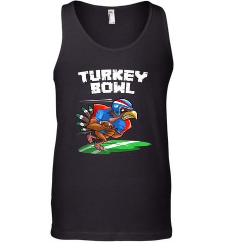 Cool Turkey Bowl _ Funny Thanksgiving Football Player Gift Men's Tank Top Men's Tank Top / Black / XS Men's Tank Top - HHHstores