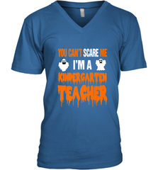 You Can't Scare Me I'm A Kindergarten Teacher Halloween Men's V-Neck Men's V-Neck - HHHstores