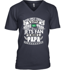 NFL The Only Thing I Love More Than Being A New York Jets Fan Is Being A Papa Football Men's V-Neck Men's V-Neck - HHHstores