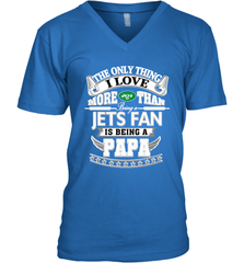 NFL The Only Thing I Love More Than Being A New York Jets Fan Is Being A Papa Football Men's V-Neck Men's V-Neck - HHHstores