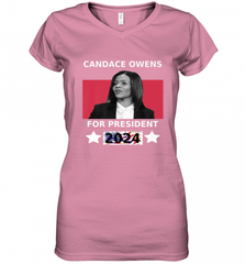 Candace Owens For President 2024 Women's V-Neck T-Shirt Women's V-Neck T-Shirt - HHHstores