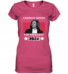 Candace Owens For President 2024 Women's V-Neck T-Shirt Women's V-Neck T-Shirt - HHHstores