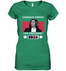 Candace Owens For President 2024 Women's V-Neck T-Shirt Women's V-Neck T-Shirt - HHHstores
