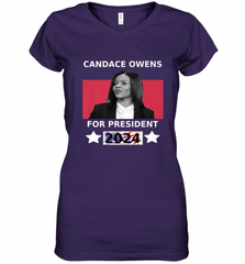 Candace Owens For President 2024 Women's V-Neck T-Shirt Women's V-Neck T-Shirt - HHHstores