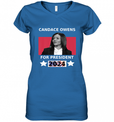 Candace Owens For President 2024 Women's V-Neck T-Shirt Women's V-Neck T-Shirt - HHHstores