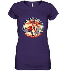 Lying Dog Face Pony Soldier Quid Pro Quo Joe Biden Donkey Women's V-Neck T-Shirt Women's V-Neck T-Shirt - HHHstores