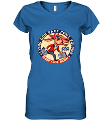 Lying Dog Face Pony Soldier Quid Pro Quo Joe Biden Donkey Women's V-Neck T-Shirt Women's V-Neck T-Shirt - HHHstores