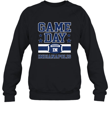 NFL Indianapolis Game Day Football Home Team Crewneck Sweatshirt Crewneck Sweatshirt / Black / S Crewneck Sweatshirt - HHHstores
