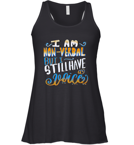 Special Needs NonVerbal Autism Awesome Women's Racerback Tank Women's Racerback Tank / Black / XS Women's Racerback Tank - HHHstores