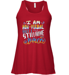 Special Needs NonVerbal Autism Awesome Women's Racerback Tank Women's Racerback Tank - HHHstores