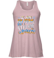 Special Needs NonVerbal Autism Awesome Women's Racerback Tank Women's Racerback Tank - HHHstores