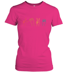 Love ASL Sign language Alphabet Valentines Day Gift idea Women's T-Shirt Women's T-Shirt - HHHstores
