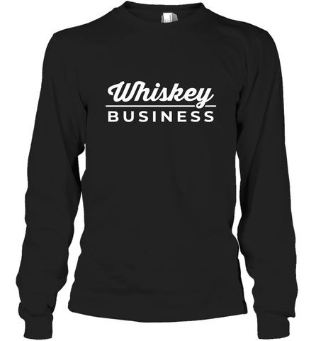 Whiskey Business Drinking St Patrick's Day Long Sleeve T-Shirt Long Sleeve T-Shirt / Black / S Long Sleeve T-Shirt - HHHstores