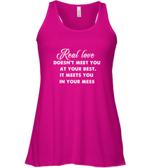 Real love funny quotes for valentine Women's Racerback Tank Women's Racerback Tank - HHHstores