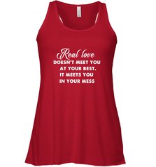 Real love funny quotes for valentine Women's Racerback Tank Women's Racerback Tank - HHHstores