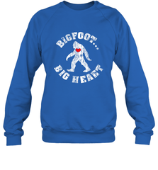 Bigfoot Heart Valentine's Day Lover Art Graphics Great Gift Crewneck Sweatshirt Crewneck Sweatshirt - HHHstores