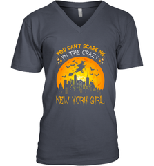 You Can't Scare Me I'm The Crazy New York Girl Men's V-Neck Men's V-Neck - HHHstores