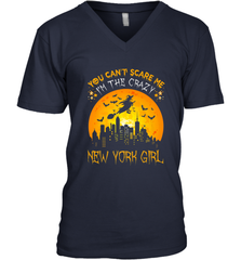 You Can't Scare Me I'm The Crazy New York Girl Men's V-Neck Men's V-Neck - HHHstores