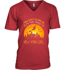 You Can't Scare Me I'm The Crazy New York Girl Men's V-Neck Men's V-Neck - HHHstores