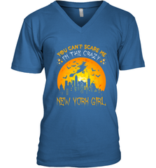 You Can't Scare Me I'm The Crazy New York Girl Men's V-Neck Men's V-Neck - HHHstores