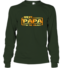 The best Papa in the galaxy Long Sleeve T-Shirt Long Sleeve T-Shirt - HHHstores